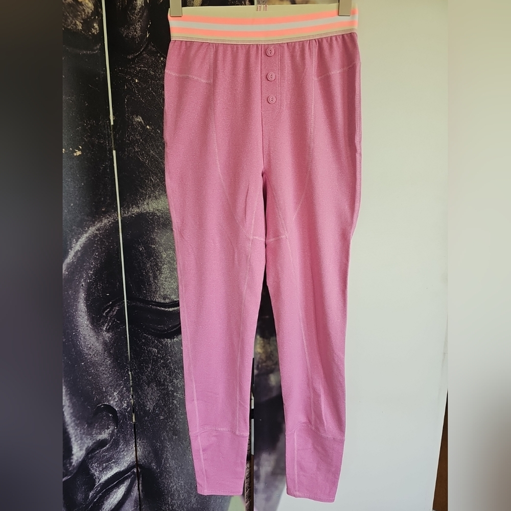 FP Movement by FREE PEOPLE Pink‎ Elastic Waist Stretch Leggings Size S